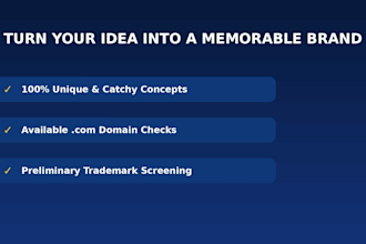 create distinctive business names and premium brand taglines