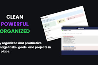 create a custom notion template dashboard and planner