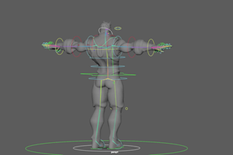 do 3d character rigging for games and 3d animation