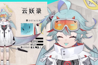 draw live2d vtuber model live2d rigging vtuber model vtuber commission live2d