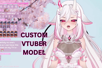 design and rig anime live2d vtuber model and pngtuber avatar