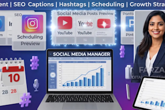 be your monthly social media manager
