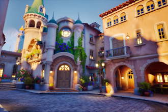 create stylized 3d environments, terrain and modular assets for games