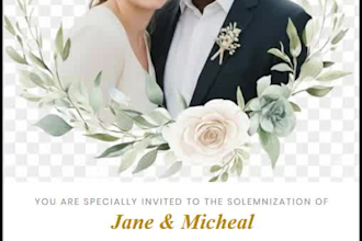 create a wedding website for the wedding invitation and rsvp