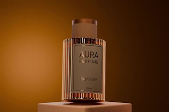 create luxury ai perfume video ads, ai perfume commercial, 3d perfume animation