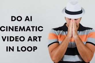 do ai cinematic video art in loop