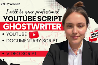 write engaging youtube script video script for documentaries and storytelling