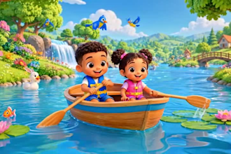 create 3d pixar style ai animation, 3d ai cartoon video 3d cocomelon style video