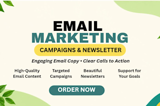 create email marketing campaigns and newsletters