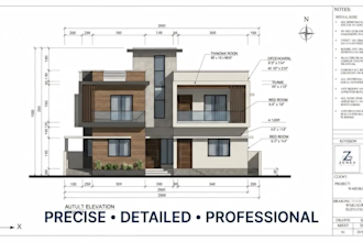 draw professional autocad floor plans from sketches