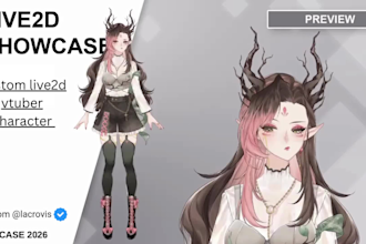 design rig live 2d vtuber model live2d rigging anime vtuber avatar commission