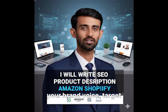 write amazon shopify website SEO product description listing