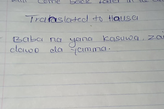 provide flawless hausa to english translation