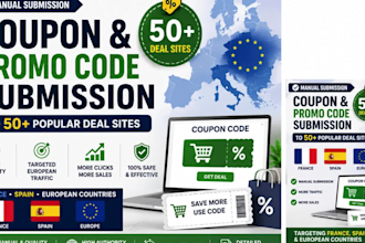 manually submit coupon to 100 popular deal sites coupon promo code submission