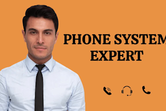 set up IVR, voip business phone system and call routing