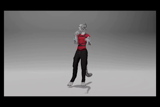 design 3d furry vrchat avatar with rigging, expressions and full body tracking