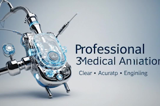 create, edit 2d 3d  medical animated vidoes