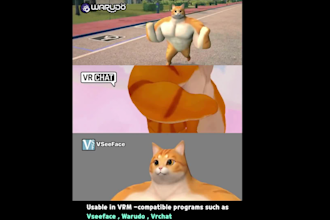 create custom vrm vtuber avatar furry character 3d model for vseeface animaze