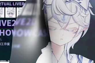 design and rigging 2d vtuber model, vtuber avatar anime, live2d vtuber