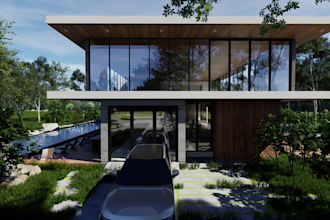 create residential exterior perspectives and photorealistic renderings