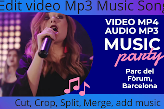 video audio mp3 music song cut crop trim merge remove vocal