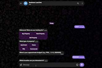build a custom telegram bot for lead generation and business automation