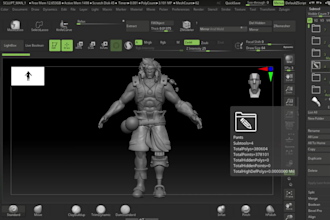sclupt 3d character for printing