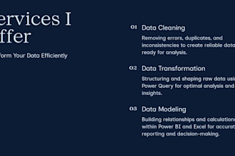 your excel specialist for data cleaning and transformation