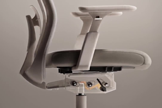 create 3d industrial animation for ergonomic chair and cgi 3d product video