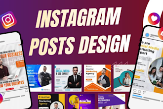 create instagram and facebook post designs for your brand
