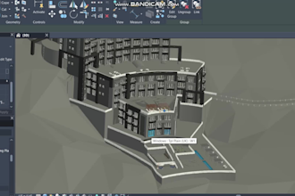 create a 3d bim architectural model in revit