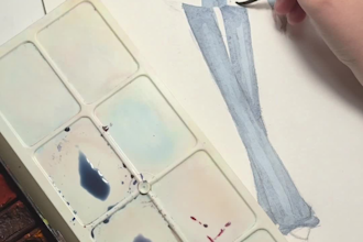 create a hand drawn fashion illlustration based on your idea