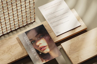 design a beauty salon flyer in adobe illustrator