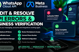audit and resolve whatsapp cloud API fix meta business verification suite setup