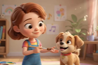 create ai 3d animation kids videos, nursery rhymes 3d storytelling kids video