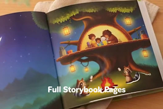 custom digital art for children storybooks illustration