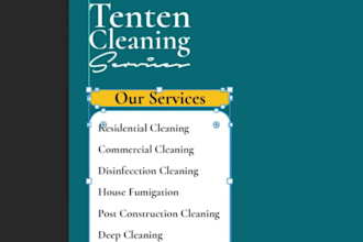 create a cleaning service flyer for your business