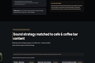 audit your tiktok and create a marketing strategy for hospitality business
