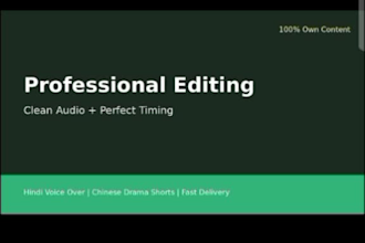 translate chinese drama and movie to hindi dubbed video with ai voice over