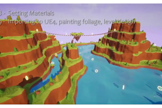 3d stylized game environment unreal engine 5 level design unity 3d level,lowpoly