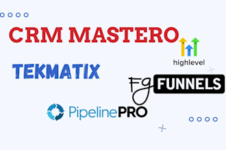 setup your gohighlevel website, sales funnel, workflows, and CRM
