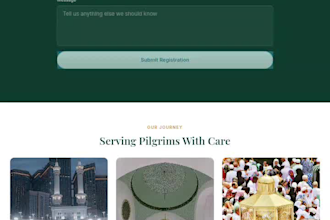design a modern responsive one page website or landing page