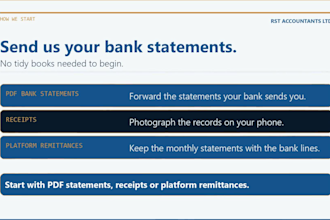turn your UK bank statements into clean bookkeeping records