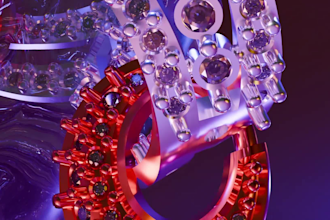 3d visual art animation