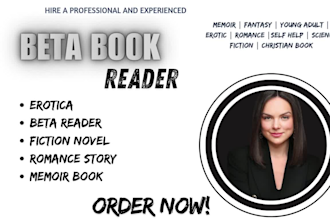 beta read your romance novel with detailed feedback