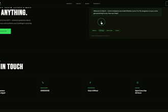 build a premium website with booking system and ai chat assistant