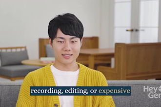 create video course training video ai presenter using synthesia heygen