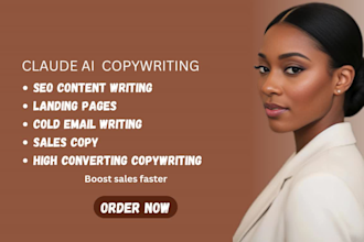 claude ai copywriting SEO content landing page email copy