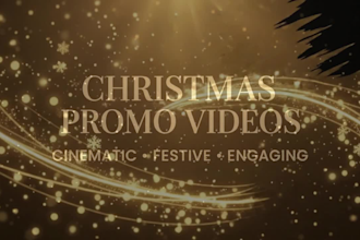 create ai video christmas animation promo, black friday video ads and greetings