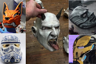 3d print and paint custom 3d mask model wearable helmet mask stl file 3d print